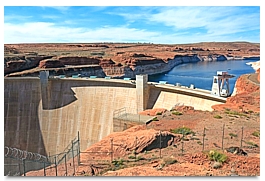 Glen Canyon Dam on the Colorado River near Page, Ariz. Credit Education Images/UIG, via Getty Images