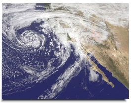 The last El Nio year from 1997-1998 brought heavy storms and mudslides to California. Image credit: NASA Goddard Space Flight Center